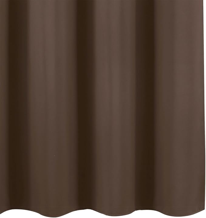 Chocolate Brown Blackout Curtains 42 x 54 Inch Length Set of 2 Panels Grommet - Image 8