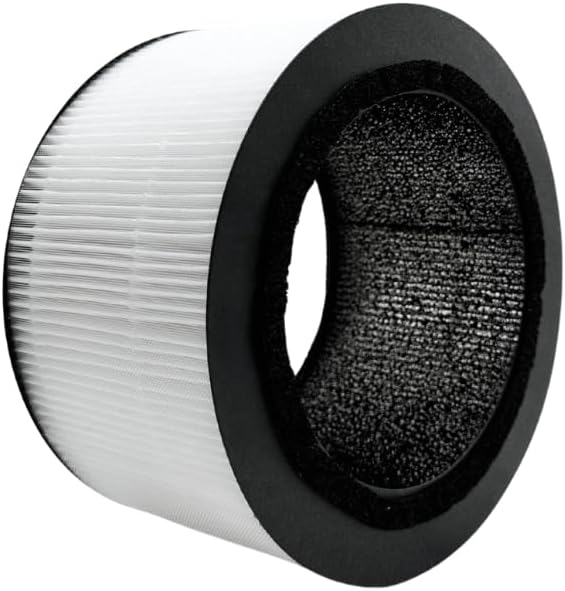 Nispira BAPF160 Replacement Filter K for Bionaire Air Purifier BAP9360W BAP9260W 3-in-1 True HEPA Activated Carbon, 1 Pack