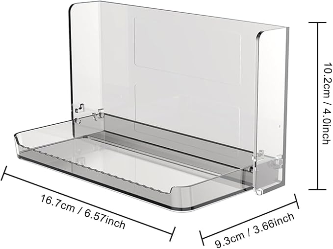Small Floating Shelf for Wall, Wall Mounted Foldable Adhesive Shelf, Stick On - Image 3