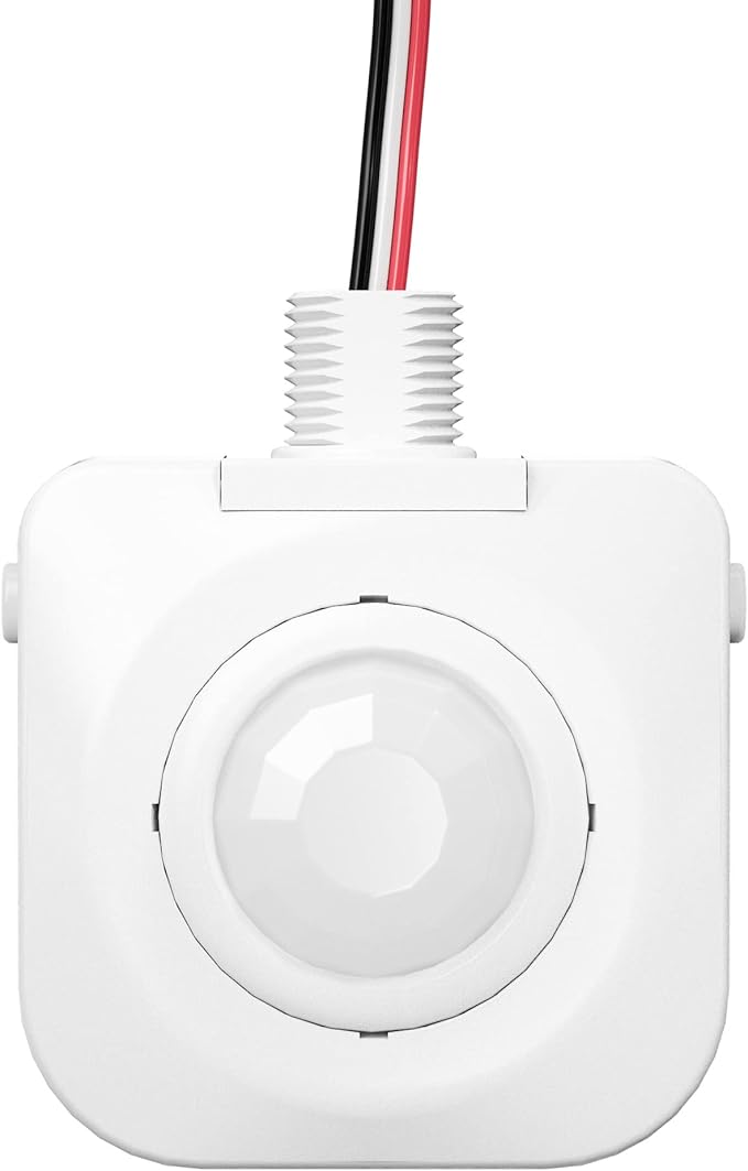EverElectrix Ceiling Occupancy Motion Sensor, Passive Infrared Technology, High Bay Fixture Mount 360 Degree, Hard-Wired, 120-277 VAC, Commercial/Industrial Grade, 10-Pack