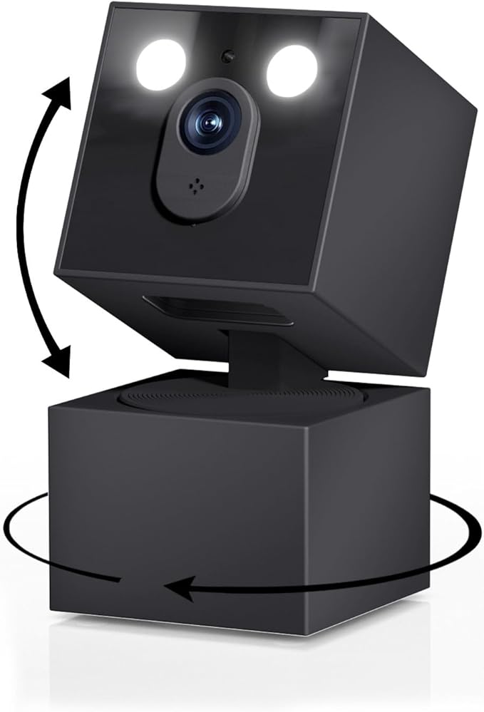 Jqimn 2K Security Camera Indoor - 5G&2.4G WiFi Cameras for Home Security, Pet/Dog/Baby Monitor with Phone APP 360Pan/Tilt, One-Tap Call 911, Al Motion Tracking, 24/7 Recording, Night Version