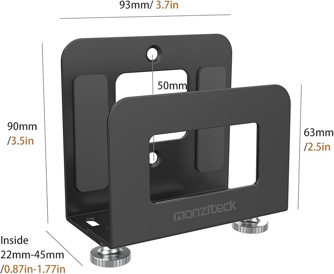Monzlteck Adjustable Small Device Wall Mount Holder for Apple TV,ROKU,Router,Modem and Other Media Players