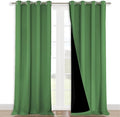 NICETOWN Full Shading Curtains for Windows, Forest Green, 52 inches W x 95 by NICETOWN