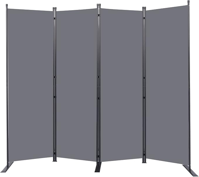 Room Divider 4 Panel-88''Wide, 6FT Room Dividers and Folding Privacy Screens | by HOMSCREENER