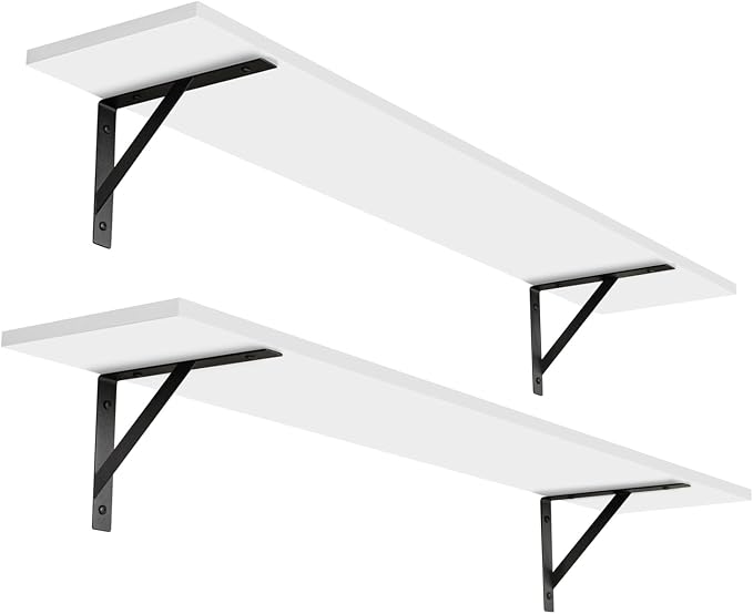Long Wall Shelves, 39.4 Inch Wall Mounted Shelves by DINZILVJ