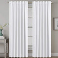 H.VERSAILTEX White Curtains Thermal Insulated Window Treatment Panels Room by HVERSAILTEX