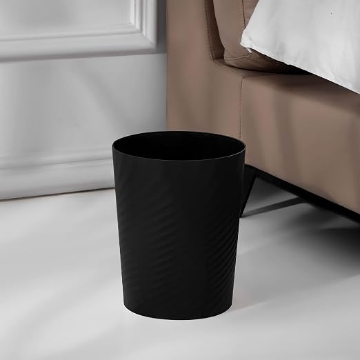 UUJOLY Plastic Small Bathroom Trash Can Wastebasket Garbage Can, Laundry Room - Image 2