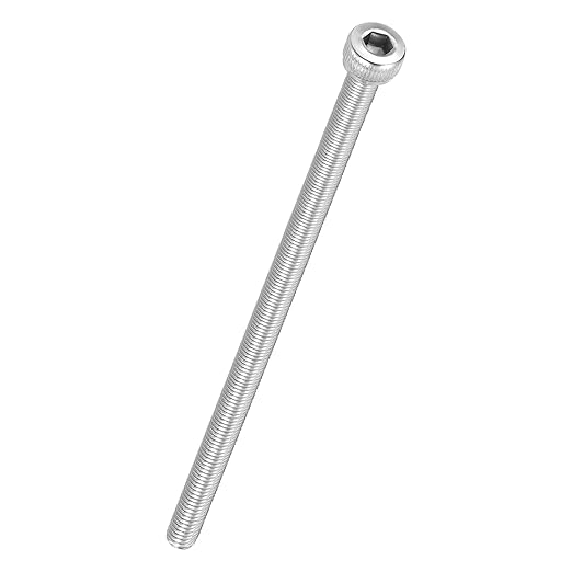 Kozelo 5pcs Socket Head Cap Screws - [M4-0.7 x 100mm] 304 Stainless Steel Allen Socket Drive for Electrical Motor 3D Printing Fan Engine Replacement Use, Silver