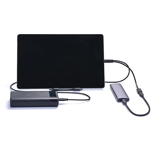 Yinziha Type C Male to Type C Male and Female Charging Cable Sound Card Connection Wire for Live Streaming and Mobile Devices