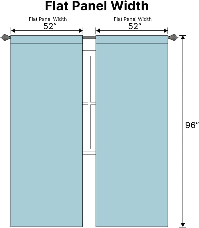H.VERSAILTEX Blackout Curtains Thermal Insulated Window Treatment Panels Room - Image 7
