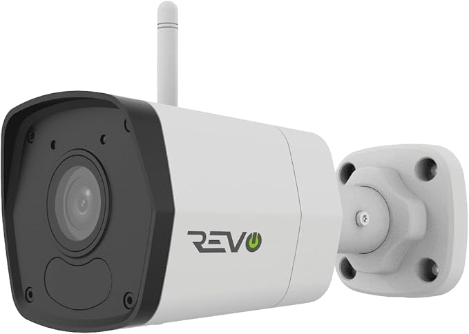 Revo Ultra Wireless 4-Channel Security System NVR with 1TB HDD, 4X 1080p (2MP) Indoor/Outdoor IR Wi-Fi Bullet Cameras, 105° Coverage, Remote Access via Smartphone, PC and MAC (No Monthly Fees)