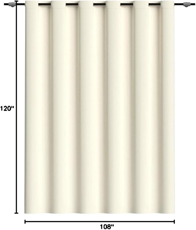 RYB HOME Blackout Room Divider Curtains Privacy Separator Extra Long Wide | - Image 9