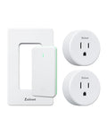 Zoiinet Remote Control Outlet Plug Switch, Buckle Design & Removable Wireless Light Switch, No Wiring Needed, 300 ft, 15A/1500W, Programmable, for Household Appliances(2 Pack)