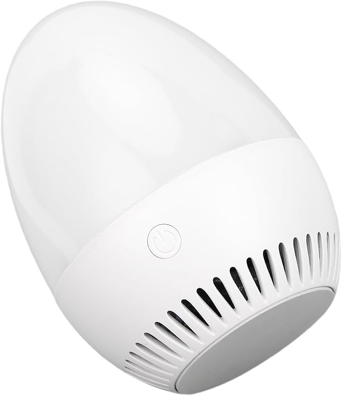 Smart CO2 Detector Air Quality Meter with WiFi Connectivity NDIR Sensor Real Time Monitoring for Home Office Indoor Spaces USB Rechargeable Egg Shaped Design