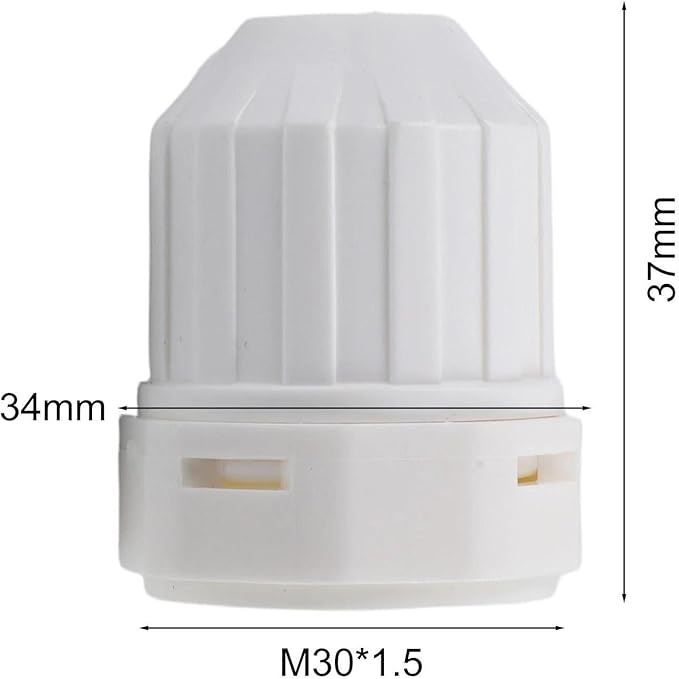 Water Distributor Regulating Cap M30x1.5 Thread for Floor Heating Manifold and Radiator Thermostat 4-Pack Plastic Temperature Control Valve Accessory