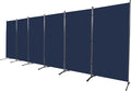 6 Panel Folding Room Divider, Sturdy Frame Freestanding Wall Divider | by YASRKML
