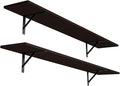 Long Wall Shelves, 55.1Inch Wooden Floating Shelves by DINZILVJ