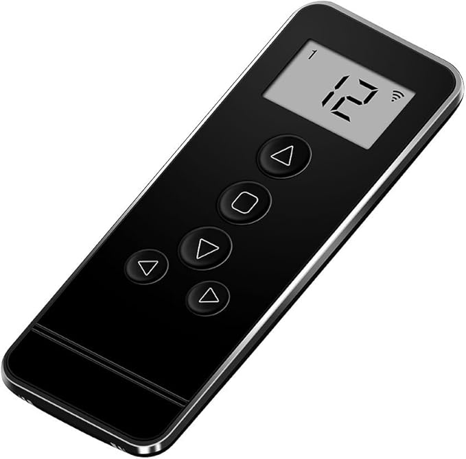 15-Channel Blind Remote Controller, Black -Replacement for Motorized Roller Shades, Window Blinds & Shades - Compatible with Rollerhouse ERB25, EY1612, EY2512 Motors