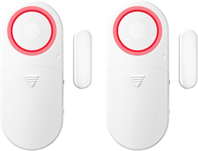 Freezer Door Alarm with Delay When Left Open, Door Chime Window Open Alarm Close Doors Reminder Loud 120 dB for Home, Store, Office, School