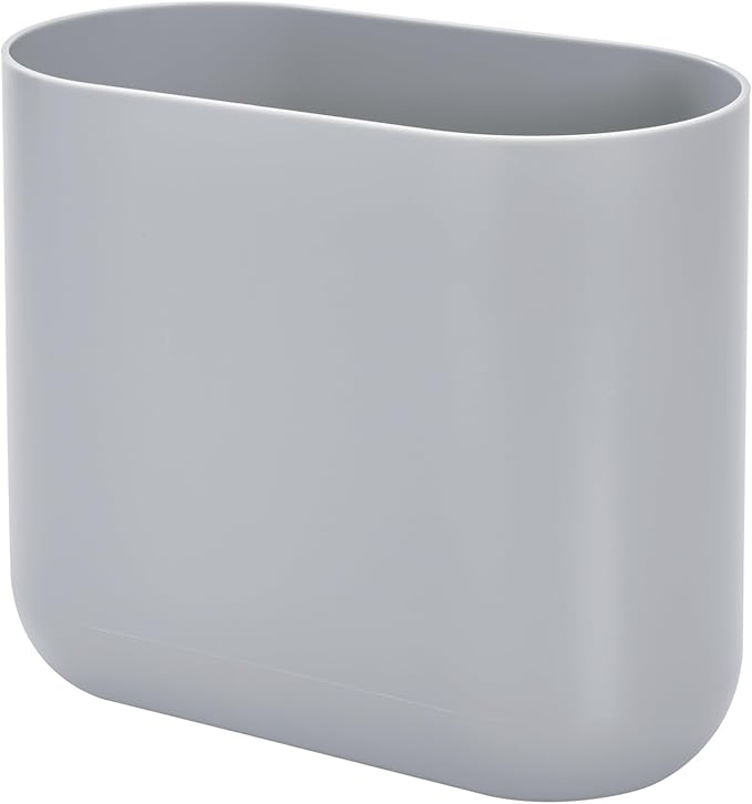 iDesign Small Slim Plastic Bathroom Trash Can by iDesign