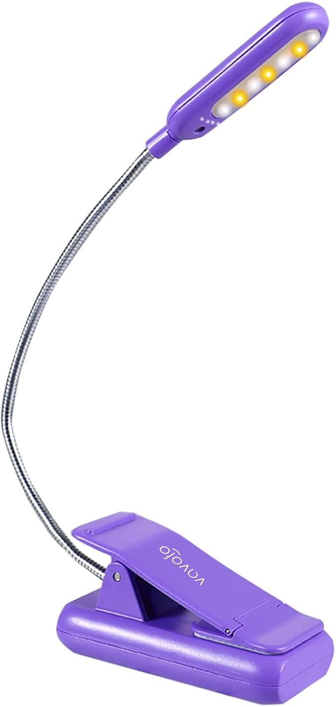 VAVOFO Rechargeable Book Light for Reading in Bed Kids, 7 LED Reading Light by VAVOFO