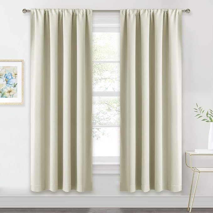 RYB HOME Extra Wide Curtains for Bedroom Living Dining Room 72 inches Long | by RYBHOME