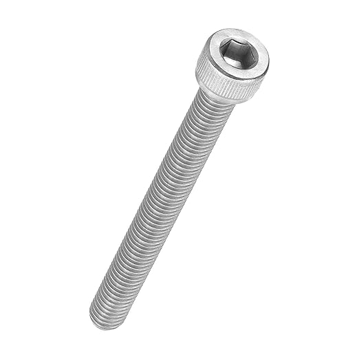 Kozelo 10pcs Socket Head Cap Screws - [M8-1.25 x 80mm] 304 Stainless Steel Allen Socket Drive for Electrical Motor 3D Printing Fan Engine Replacement Use, Silver