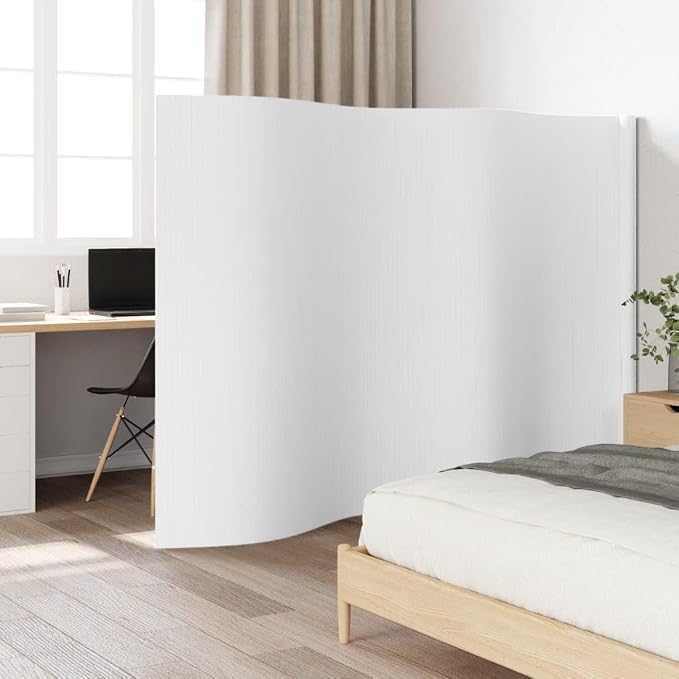 vidaXL White Bamboo Room Divider partition/Privacy/Water-/Office/Bedroom/Living by vidaXL