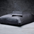 LUXOME 100% Rayon (Viscose) from Bamboo Pillowcase Set (Standard/Queen) | 400 Thread Count | Moisture-Wicking | Envelope Closure | Charcoal