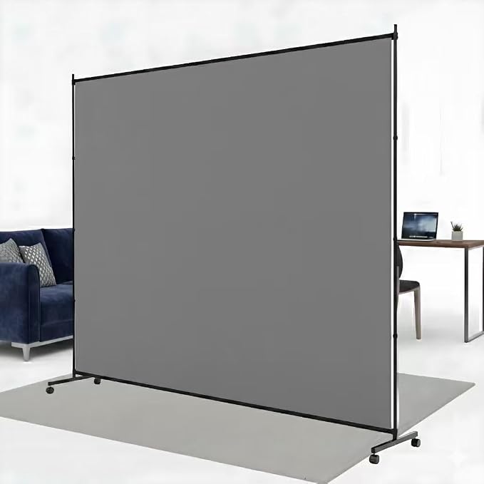 Large Single Panel Room Divider, Thickened Fabric Partition Wall by Unknown