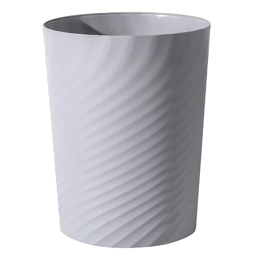UUJOLY Plastic Small Bathroom Trash Can Wastebasket Garbage Can, Laundry Room by UUJOLY