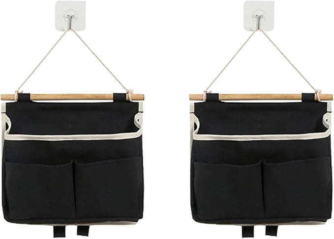 2 Pack Wall Hanging Storage Caddy Bags Locker Organizer Basket by Alunsito
