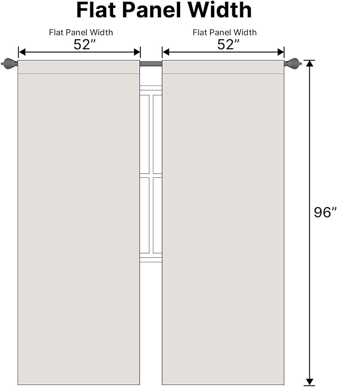 H.VERSAILTEX Blackout Curtains Thermal Insulated Window Treatment Panels Room - Image 6