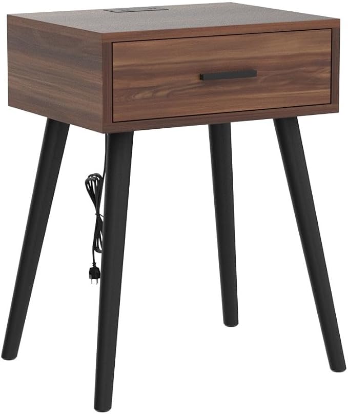 HAIOOU Nightstands Set of 2, Mid Century Bedside Table - Image 5