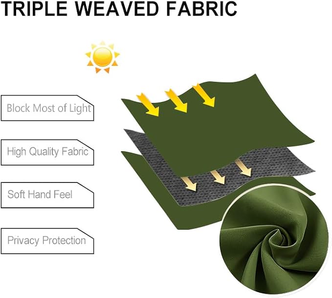 DWCN Blackout Curtains for Bedroom - Image 4