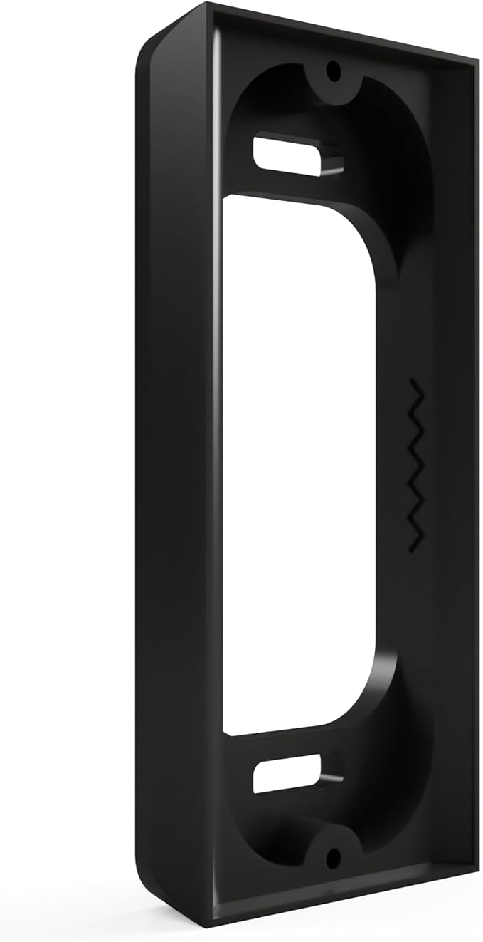 Hidden River Lab 0.5” Spacer for Ring Video Doorbell Wired (Model 5AT3T5) - Premium Ring doorbell Mount - Black