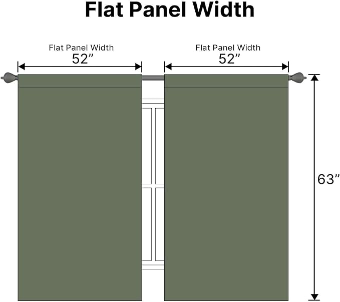 H.VERSAILTEX Blackout Curtains Thermal Insulated Window Treatment Panels Room - Image 7