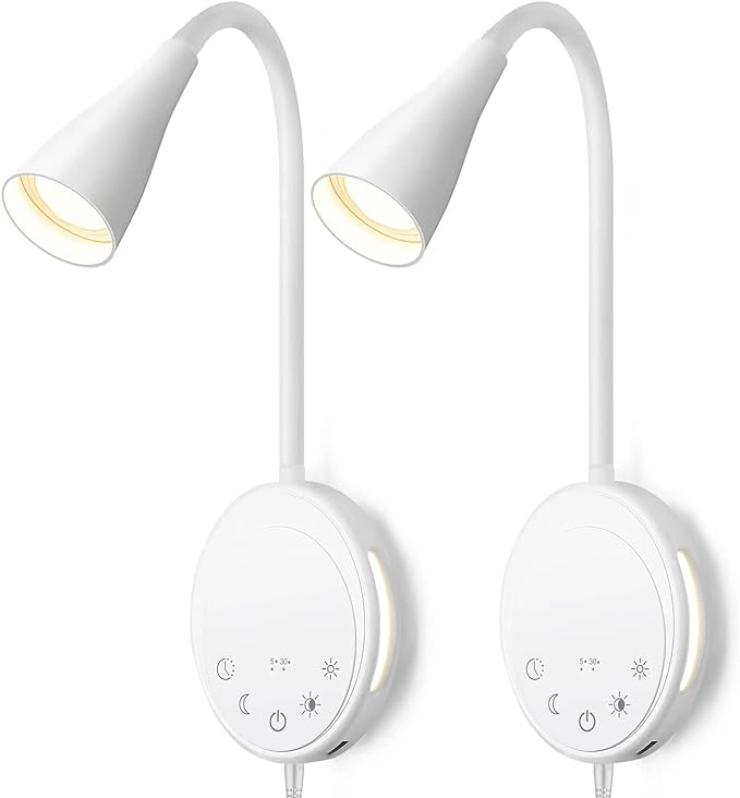 SANKEDOU LED Wall Mount Reading Light, Bedside Reading Lights by SANKEDOU