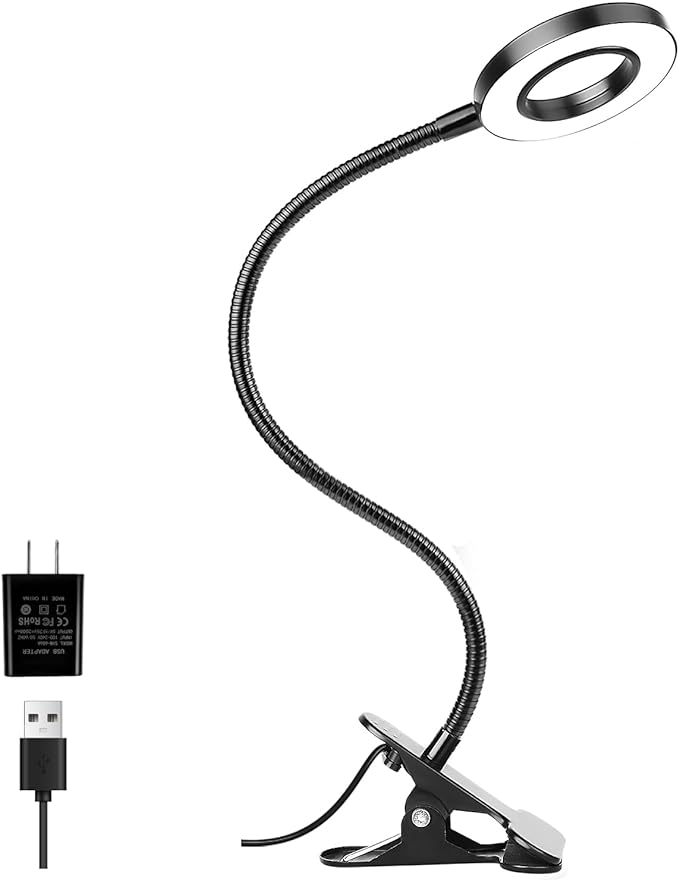 Woputne Desk Lamps Clip on Reading Light by Woputne