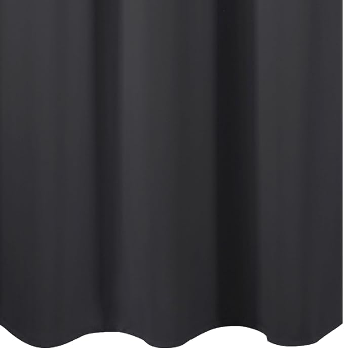 Dark Grey Blackout Curtains 42 x 54 Inch Length Set of 2 Panels Grommet Bedroom - Image 8