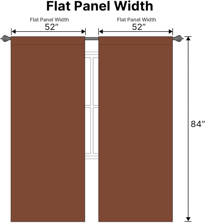 H.VERSAILTEX Blackout Curtains Thermal Insulated Window Treatment Panels Room - Image 7
