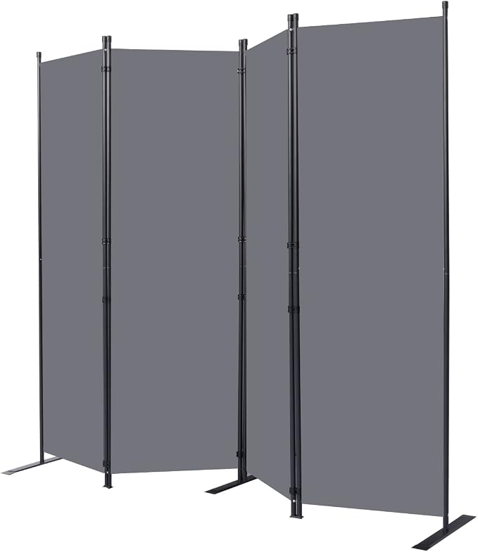 Room Divider 4 Panel-88''Wide, 6FT Room Dividers and Folding Privacy Screens | - Image 7