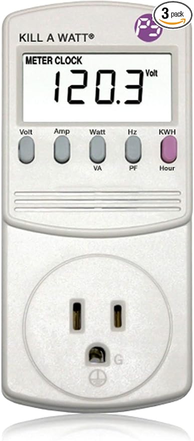 3-Pack P3 P4400 Kill A Watt Electricity Usage Monitor (3-Pack)