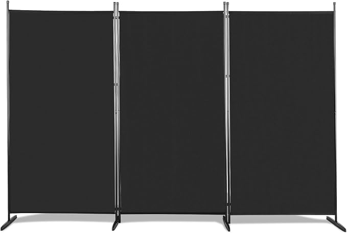 6ft Folding Room Divider Privacy Screens, 3 Panel Freestanding Wall Divider - Image 8