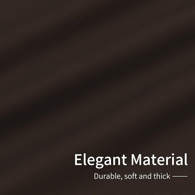 Easy-Going Thermal Grommet Blackout Curtains, 2 Panels 42x84 in, Dark Brown | - Image 6