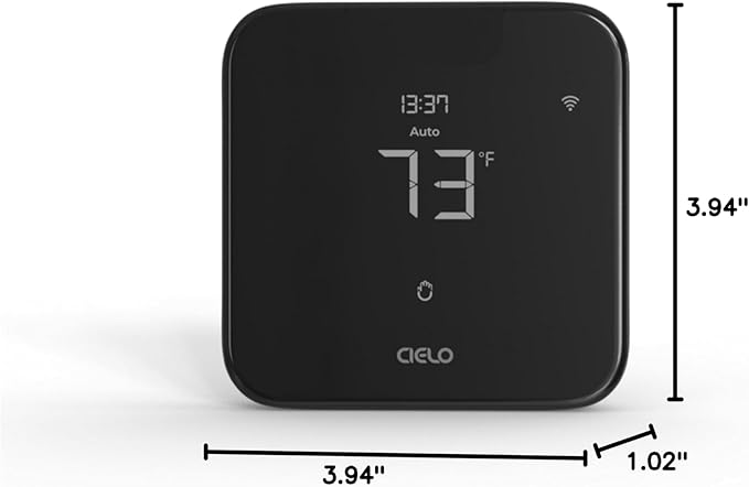 Breez Max | ENERGY STAR CERTIFIED Smart AC Controller | WiFi Thermostat for Mini-Split, Window, Portable ACs/Heat Pumps | AI-Based Tech | Free App, No Subscriptions | Alexa, Google, IFTTT etc. (Black)