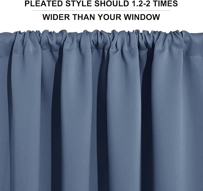 RYB HOME Short Blackout Curtains - Image 6