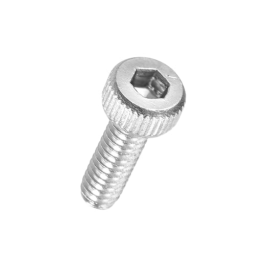 Kozelo 100pcs Socket Head Cap Screws - [M2-0.4 x 6mm] 304 Stainless Steel Allen Socket Drive for Electrical Motor 3D Printing Fan Engine Replacement Use, Silver