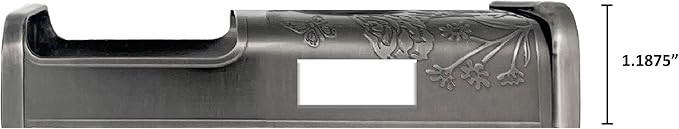 Garden Video Doorbell Cover (Compatible with Ring 3, 3 Plus, 4, Battery Plus, and Battery Pro) (Antique Pewter)