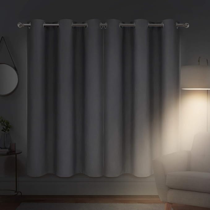 Diraysid Grey Blackout Curtains - Image 6